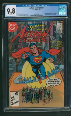 Buy Action Comics #583 CGC 9.8 DC Comics 1986 Final Issue Alan Moore • 110.79£