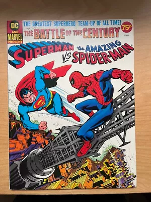Buy Superman Vs Amazing Spider-Man #1 DC Marvel Treasury 1976 1st Crossover. • 140£