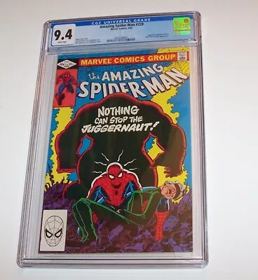 Buy Amazing Spiderman #229 - Marvel 1982 Bronze Age Issue - CGC NM 9.4 (Juggernaut) • 98.83£