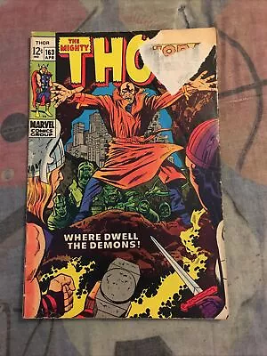 Buy Thor #163 2nd Adam Warlock Appearance Marvel Comics 1969 • 7.90£