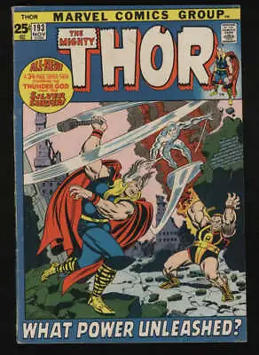 Buy Thor #193 Fine- 5.5 OW Pgs Mighty Silver Surfer Marvel • 35.75£