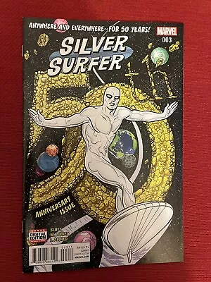Buy Silver Surfer #3 NM- 2016 *50th ANNIVERSARY ISSUE - MICHAEL ALLRED ART* • 3.99£