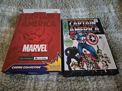 Buy Marvel Comics Captain America #100 Comic Book Canvas Art Poster | 9 X 6 Inches • 9£