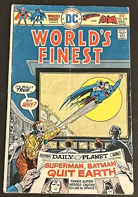 Buy Worlds Finest Comic 234 Haney Story Swan Art; Superman Batman; Shrunken Head Ad￼ • 28.53£