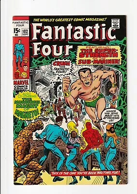 Buy Fantastic Four #102 VFNM 9.0 1970 1st Print GLOSSY • 67.04£
