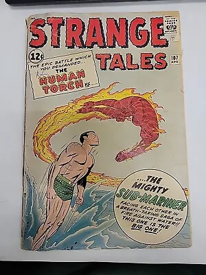 Buy Strange Tales #107 Human Torch Vs. The Sub-Mariner! Marvel 1963 • 78.84£