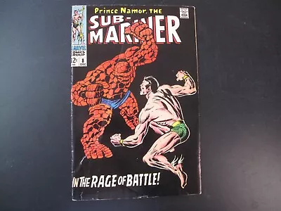 Buy Marvel Comics Group Comic Book Sub-Mariner #8 The Thing Color Illus. 1968 • 35.85£