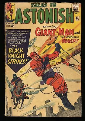 Buy Tales To Astonish #52 GD/VG 3.0 1st Appearance Of Black Knight! 1964! Marvel • 34.16£