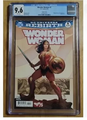 Buy WONDER WOMAN 1. DC COMICS 2016. CGC 9.6. Stunning Frank Cho Cover • 60£