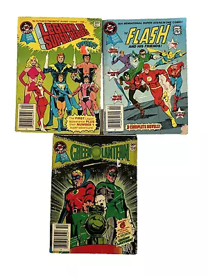 Buy Lot Of 3 Dc Blue Ribbon Digest Comics~legion Of Super Heroes Green Lantern Flash • 7.97£