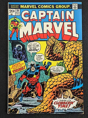 Buy Captain Marvel #26 (1973)  2nd App Thanos, 1st App Death, 1st Thanos On Cover • 67.96£