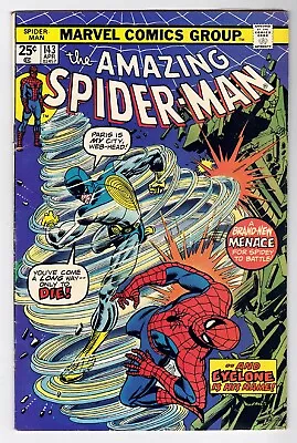 Buy Amazing Spider-man #143 6.0 1st Cyclone Appearance Ow Pages 1975 C • 24.93£