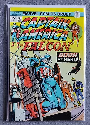 Buy Captain America #183, 1975 Death Of New Captain America 1st Appearance: Gamecock • 9.36£