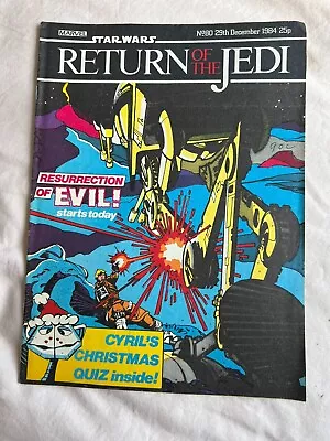 Buy Star Wars - Return Of The Jedi Comic - Issue 29th December 1984 No 80 • 5£