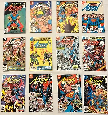 Buy Action Comics #s 539 540 541 542 543 544 545 546 547 548 549 550 DC Comics 1983 • 35.57£