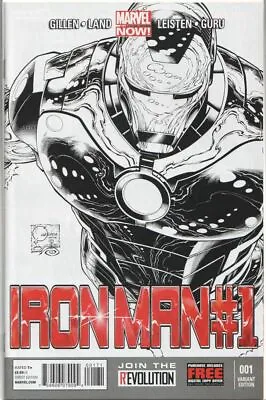Buy Iron Man #1 Joe Quesada Retail Sketch Variant 1:200 2013 Nm Marvel Now Movie • 34.95£