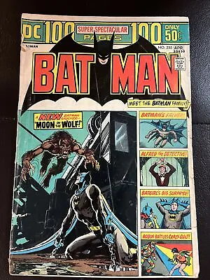 Buy Batman #255 Neal Adams 100 Page DC Giant! DC Comics 1974 1st App Anthony Lupus! • 60.31£