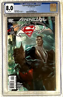 Buy 🔥💥~DC~SUPERMAN/BATMAN ANNUAL #4~🔥~1st BATMAN BEYOND/McGINNIS~🔥~CGC 8.0~💥🔥 • 51.77£