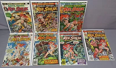 Buy MARVEL FEATURE # 1-7 Full Run 1975 (Red Sonja 1st Solo Series) 1 2 3 4 5 6 7 • 79.05£