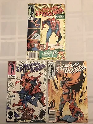 Buy Amazing Spider-man #259, 260, 261 Newsstand - 3 Comics - Hobgoblin Marvel • 7.88£