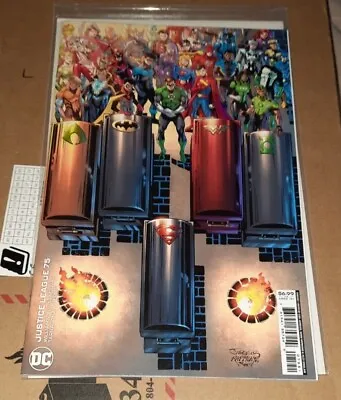 Buy Justice League #75 Cvr D Jurgens & Rapmund Cardstock Variant 9.6 Or Better Nm+ • 8.75£
