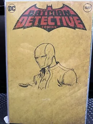 Buy Batman Detective Comics 1027 Yellow Sketch Blank Sajad Shah Sketch Red Hood COA • 98.55£