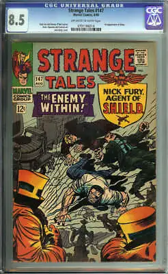 Buy Strange Tales #147 Cgc 8.5 Ow/wh Pages // 1st Appearance Kaluu Marvel 1966 • 95.16£
