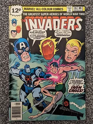 Buy The Invaders 36. Marvel 1979. Liberty Legion, Captain America. Combined Postage • 2.49£