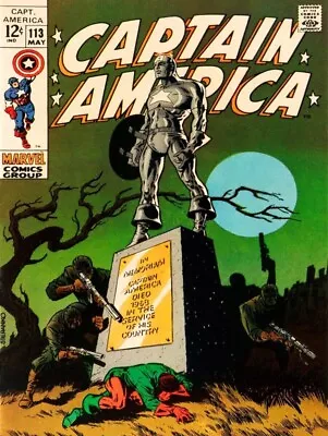 Buy Captain America #113 - In Memorial Statue - NEW Metal Sign: 9x12 Ships Free • 19.19£