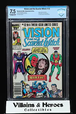 Buy Vision And The Scarlet Witch #12 ~ CBCS 7.5 ~ Newsstand ~ 1st App. Billy & Tommy • 55.18£