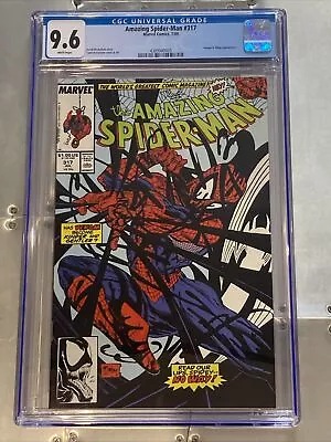 Buy Amazing Spider-man #317 Cgc 9.6 (nm+) Todd Mcfarlane Cover Venom Cover (kinda) • 49.99£