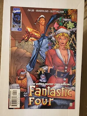Buy Fantastic Four #4 Christmas Variant Rare Marvel Comics 1997 Jim Lee Cover B • 15.83£
