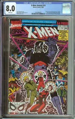 Buy X-men Annual #14 Cgc 8.0 White Pages // Gambit Cameo Predates X-men #266 1990 • 63.07£