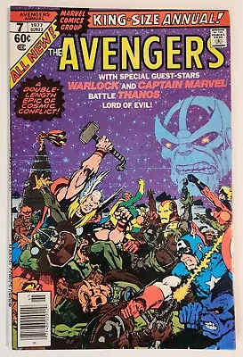 Buy Avengers Annual #7 (1977, Marvel) VF- Adam Warlock Thanos Jim Starlin • 24.57£