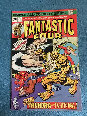Buy Free P & P; Fantastic Four #151 (Oct 1974):  Thundra And Lightning!   • 4.99£