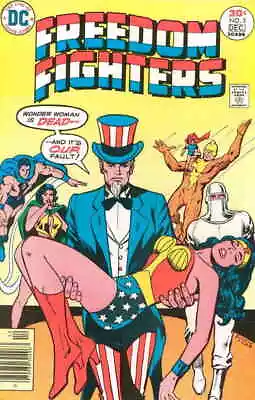 Buy Freedom Fighters #5 VG; DC | Low Grade - Uncle Sam Wonder Woman - We Combine Shi • 5.58£