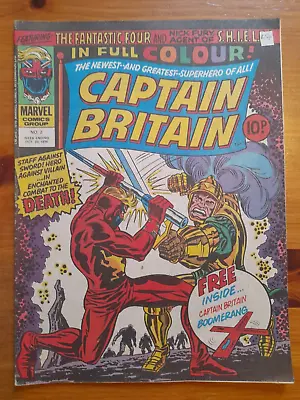 Buy Captain Britain #2 Oct 1976 VGC+ 4.5 2nd Appearance And Origin, No Boomerang • 19.99£