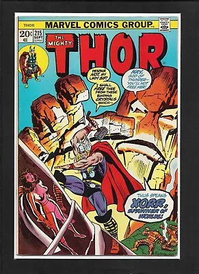 Buy Thor #215 (1973):  The God In The Jewel!  Xorr, Spawner Of Worlds! FN/VF (7.0)! • 8.04£