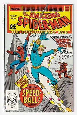 Buy Amazing Spider-Man Annual #22 1988 Daredevil 1st App Speedball VFNM 1ST PRINT • 8.79£
