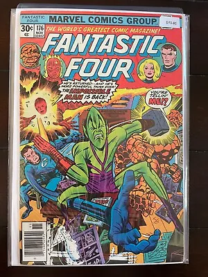 Buy Fantastic Four 176 Newsstand High Grade 7.5 Marvel Comic Book D70-81 • 11.19£
