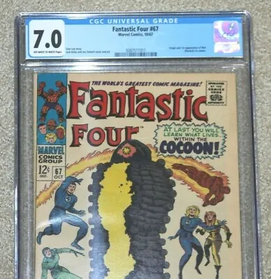 Buy Fantastic Four #67 CGC 7.0 1st Appearance Of HIM (Adam Warlock) • 296.22£