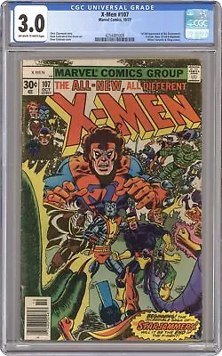 Buy Uncanny X-Men #107 CGC 3.0 1977 4254485009 1st Full App. Starjammers • 60.85£