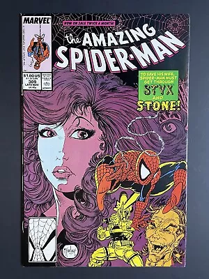 Buy Amazing Spider-Man 309 McFarlane Cover 1st Styx And Stone Marvel Comics VF+ • 12.04£