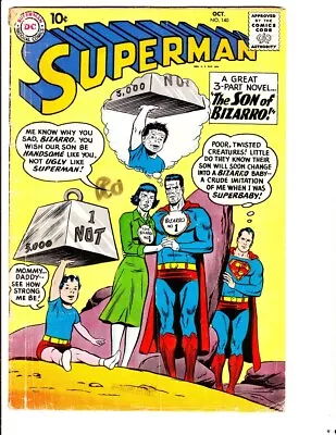 Buy Superman 140 (1960): FREE To Combine- In Good+  Condition • 35.57£