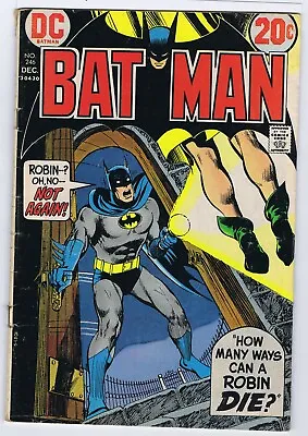 Buy Batman 246 4.0 1 Inch Spine Split Left Bottom Hanging Robin Neal Adams Wk7 • 26.38£