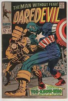 Buy Daredevil  #43 - In Combat With Captain America!  VINTAGE • 22.53£
