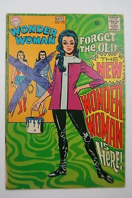 Buy Wonder Woman #178 Begins Modernizing Diana Prince Classic Cover DC 1968 VG/F • 51.40£