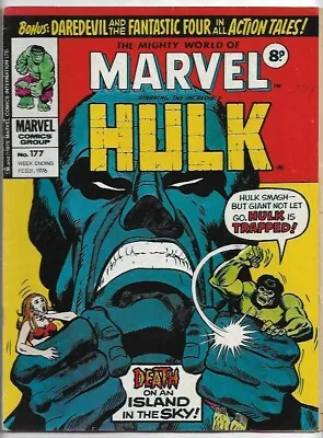 Buy The Mighty World Of Marvel #177 Hulk VG (1976) Marvel Comics UK • 2£