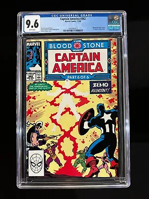 Buy Captain America #362 CGC 9.6 (1989) - 1st Cover And Full App Of Crossbones • 43.69£