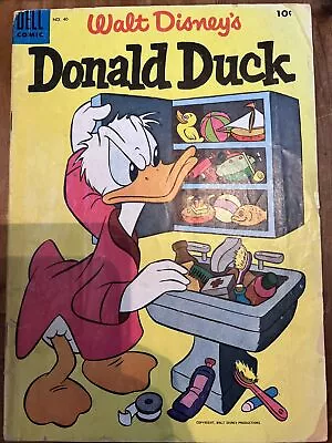 Buy Walt Disney’s Donald Duck #40 (Dell, 1955) Golden Age Comic • 7£